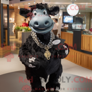 Mascotte de vache Hereford...