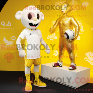 Gold Ram-maskotdraktfigur...