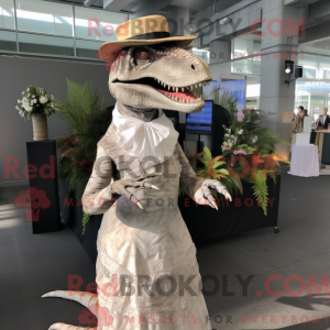 Brown Allosaurus mascot...