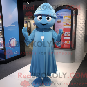 Maskotdraktfigura Sky Blue...