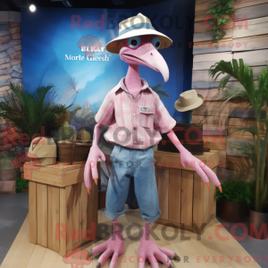 Pink Pterodactyl maskot...