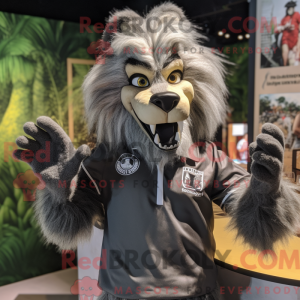 Silver Werewolf mascot...