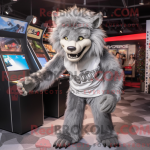 Silver Werewolf mascot...