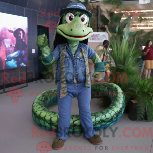 Costume mascotte d Anaconda...