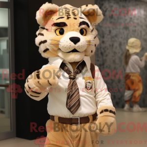 Mascotte de Tigre beige...