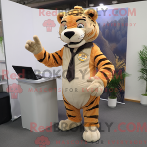 Mascotte de Tigre beige...