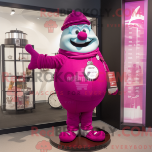 Magenta Sanduhr Maskottchen...