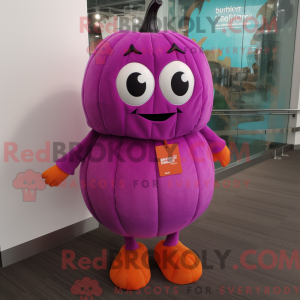 Magenta græskar maskot...