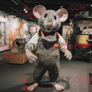 Grijze Rat mascottekostuum...