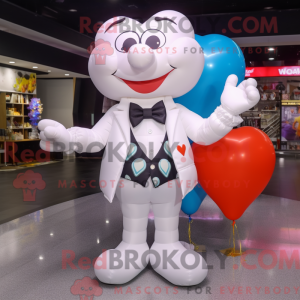 Postava maskota s balonky...