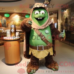 Disfraz de mascota de Brown...