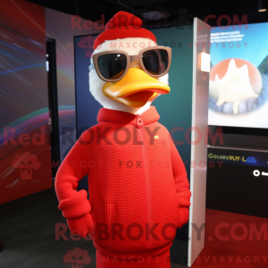 Røde gæs maskot kostume...