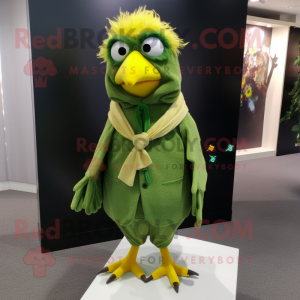 Forest Green Canary maskot...