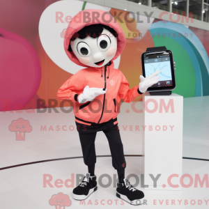 Peach Mime-mascottekostuum...