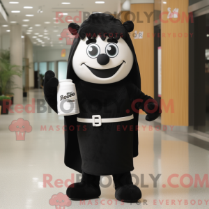 Sort Bottle Of Milk maskot...