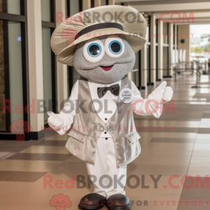 Sølv østers maskot kostume...