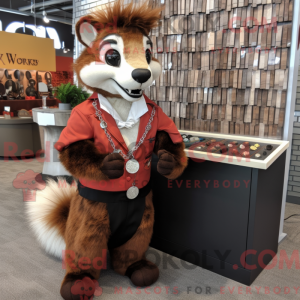 Rust Skunk maskot kostume...
