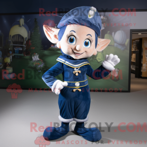 Navy Elf maskot kostume...