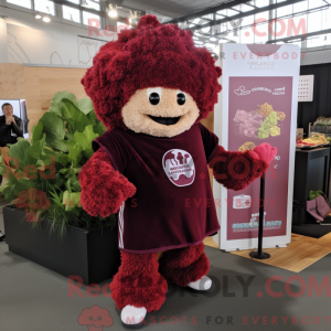 Maroon Cauliflower mascot...