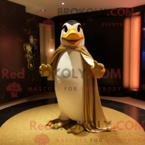 Máscara de Pinguim Dourado...