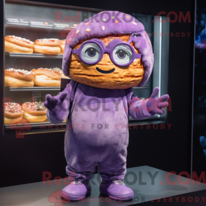 Lilla Croissant maskot...