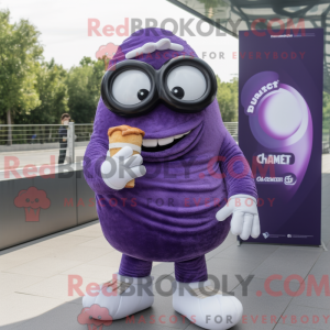Lilla Croissant maskot...