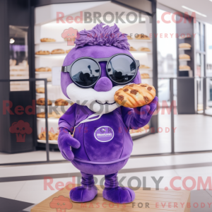 Lilla Croissant maskot...