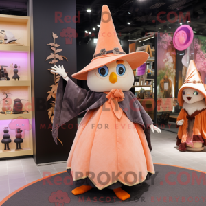 Peach Witch S Hat máscara...