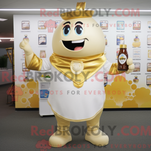 Gold Bottle Of Milk maskot...