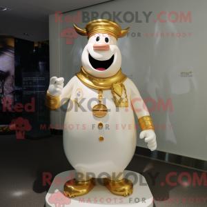 Gold Bottle Of Milk mascot...