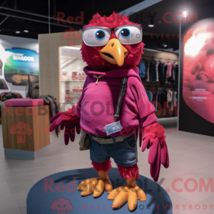Magenta Eagle maskot...