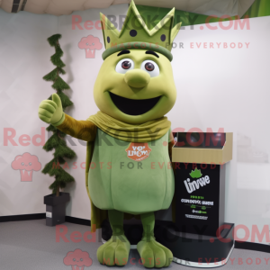 Olive King mascotte kostuum...