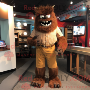 Brown Demon mascottekostuum...