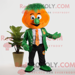 Disfraz de mascota verde...