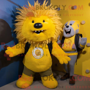 Yellow Porcupine mascot...
