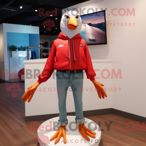 Red Gull maskot kostume...