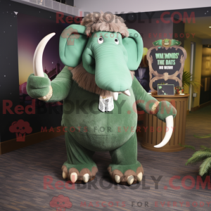 Mascotte de Mammouth vert...