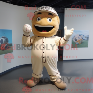 Beige baseball handske...