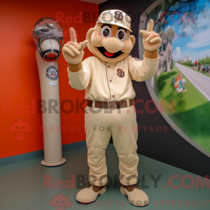 Beige baseball handske...