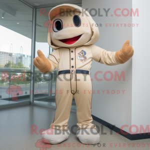 Beige baseball handske...