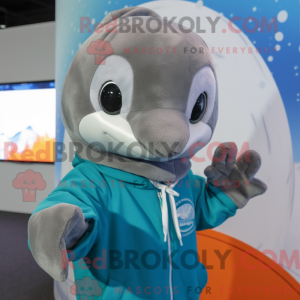 Delfin-Maskottchen-Kostüm...