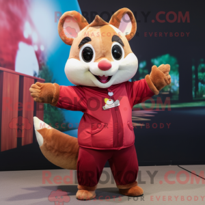 Maroon Dormouse mascot...