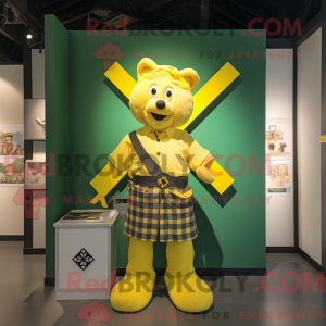 Gul Celtic Cross maskot...