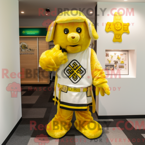 Gul Celtic Cross maskot...