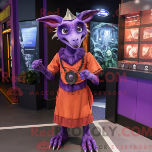 Purple Chupacabra mascot...