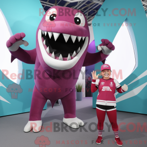 Magenta Megalodon mascot...