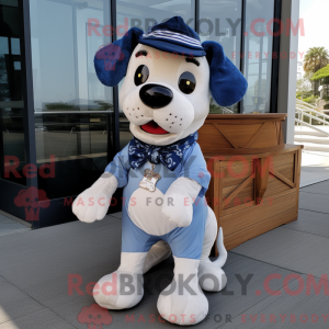 Navy Dog mascot costume...