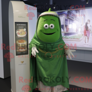 Agurk maskot kostume...