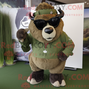 Postava maskota Olive Bison...