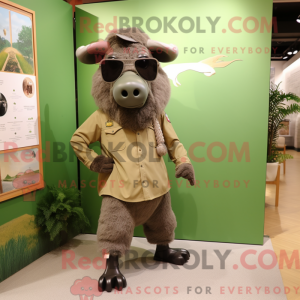 Olive Bison mascotte...
